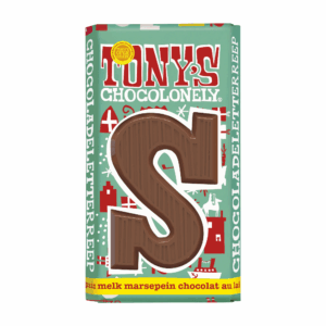 Tony's Chocolonely Letterreep Melk Marsepein S 180gr