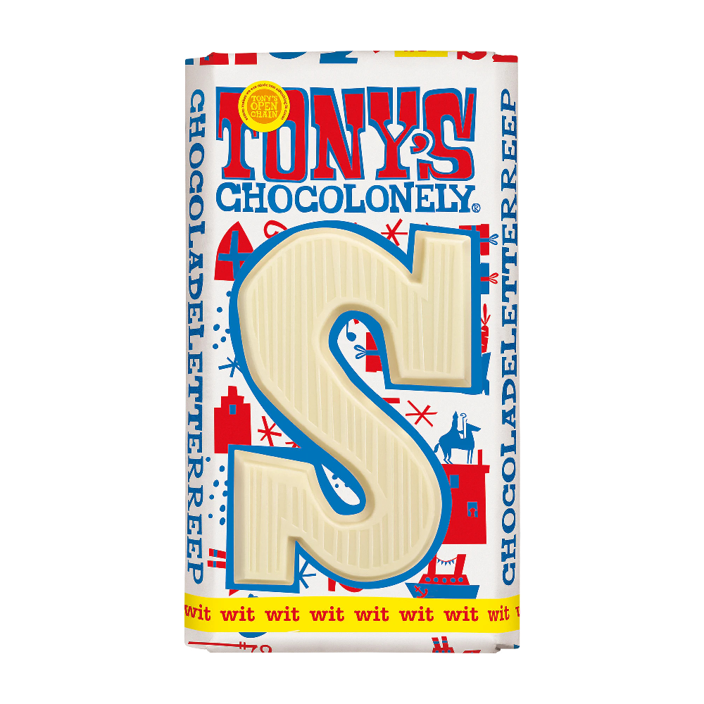 Tony's Chocolonely Letterreep Wit S 180gr
