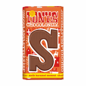 Tony's Chocolonely Letterreep Karamel Zeezout S 180gr