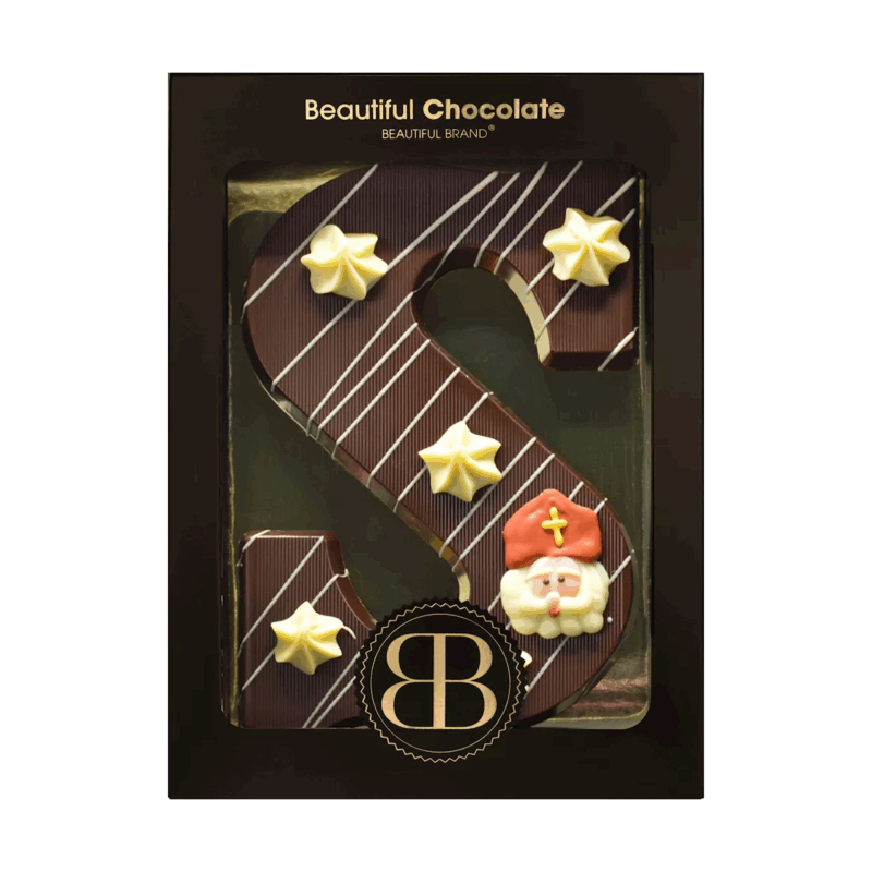 BB Luxe Letter Decor "S" Puur 220gr