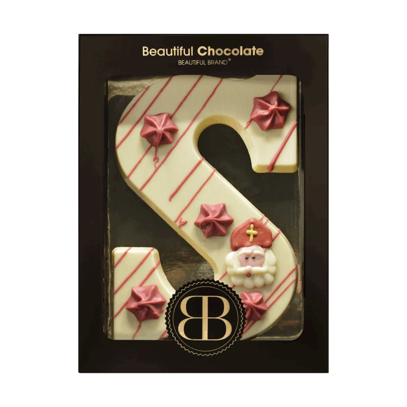 BB Luxe Letter Decor "S" Wit 220gr