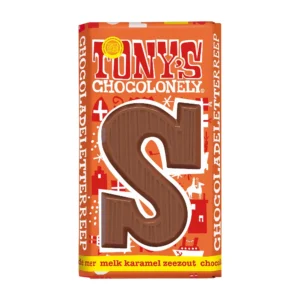 Tony's Chocolonely Letterreep Karamel Zeezout S 180gr