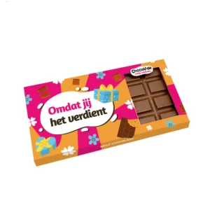 Chocoladereep "Omdat Jij Het Verdient" (110 gram)