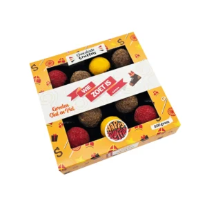 Chocoladetruffels – "Wie zoet is.." Sint mix (12 truffels) 200 gram