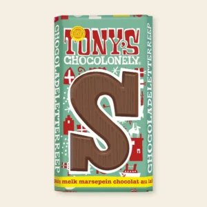 Tony's Chocolonely Letterreep Melk Marsepein S 180gr