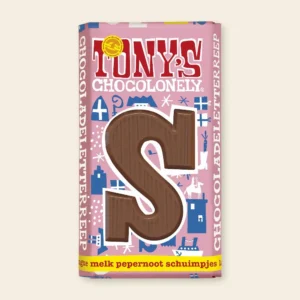 Tony's Chocolonely Letterreep Melk Pepernoot Schuimpjes S 180gr