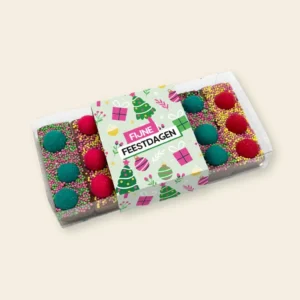 Chocoladereepjes "Fijne Feestdagen" proeverij (200 gram)
