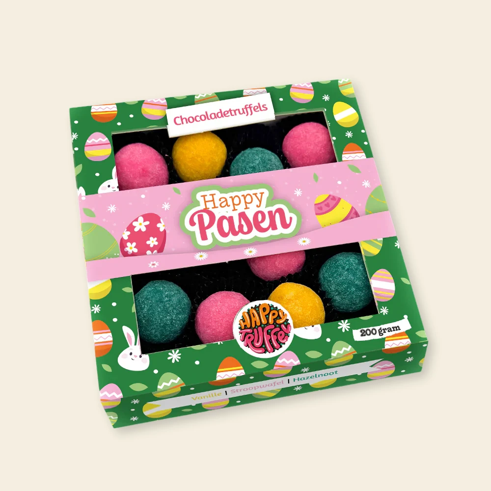 Chocoladetruffels - HappyPasen (12 truffels) 200 gram