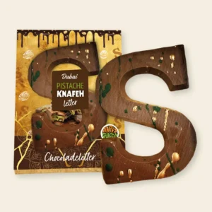 Pistache Dubai Knafeh chocoladeletter - Limited Edition (150 gram) 
[Plasticvrij]