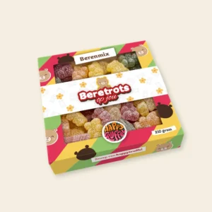 Snoeppakket "Beretrots op jou" zure beren snoep (210 gram)