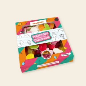 Snoeppakket "Teamwork makes the Dream work" mix snoep (210 gram)