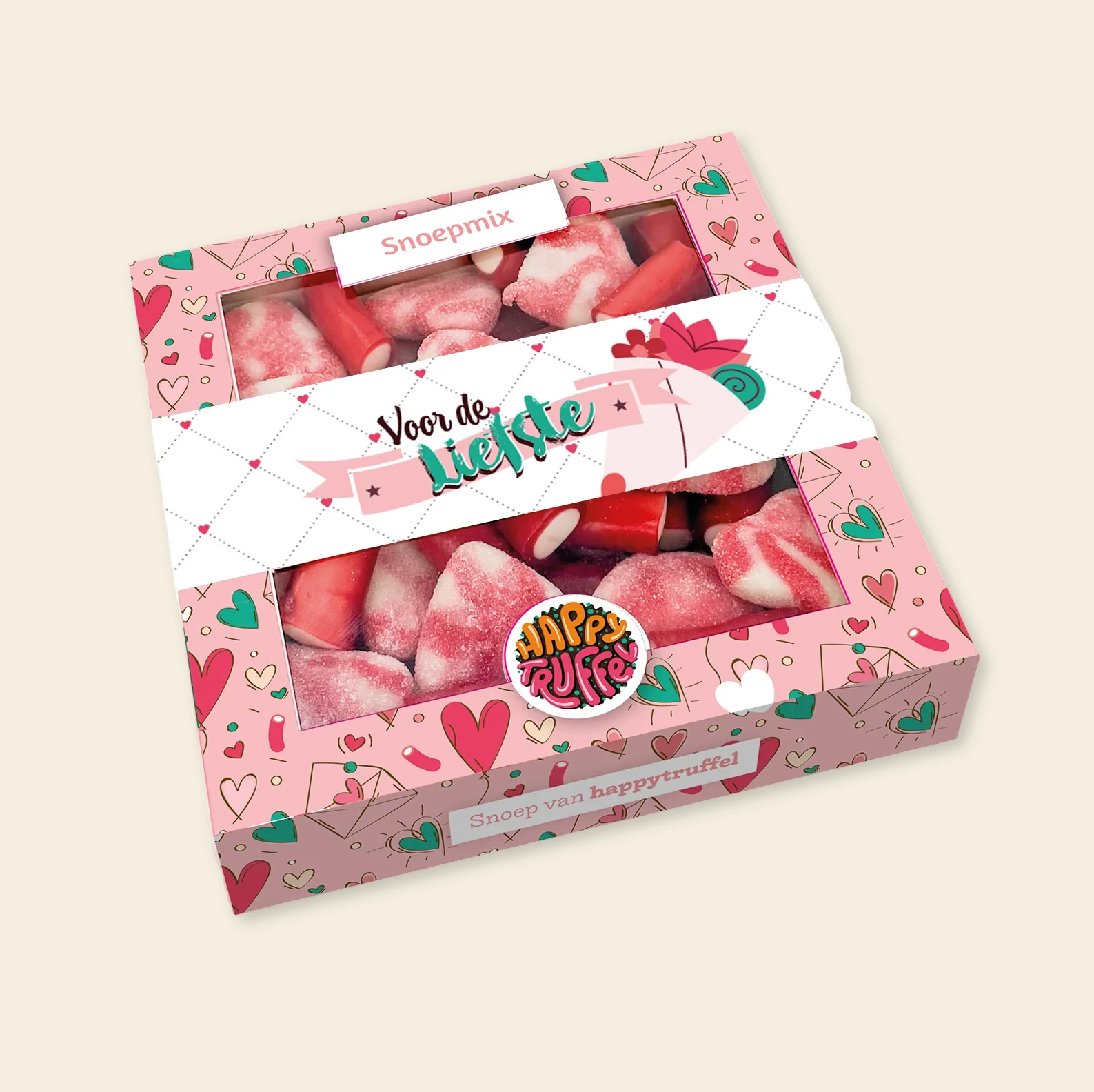 Snoeppakket "Voor de liefste" 210 gram