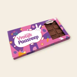 Chocoladereep "Vrolijk Paasreep" (110 gram)
